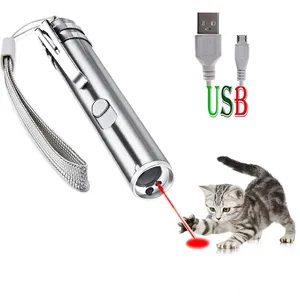 Brinquedo interativo recarregável de gato, gatinho com ponto vermelho e laser