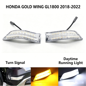 ไฟเลี้ยว LED สองสีและไฟ DRL สำหรับกระเป๋าข้างรถมอเตอร์ไซค์ฮอนด้า โกลด์วิง GL1800 - Product Image 2