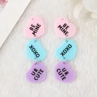 Valentijn Charmes Acryl Heart Be Mine Jewlery Bevindingen Voor Ketting Sleutelhanger Diy Maken Accessoires