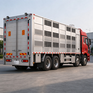 Camión de Ganado Rígido FAW 8X4, 31T GVW, Transportador de Animales, Camión para Transporte Agrícola - Product Image 2
