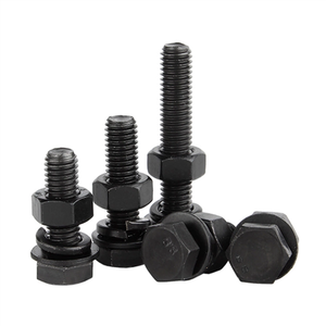 Boulons et écrous à vis hexagonale noirs Din933 M6 Ancete M10 M12 <span class=keywords><strong>M13</strong></span> boulons hexagonaux 18X80 Mm 8.8 boulon à tête hexagonale - Product Image 1