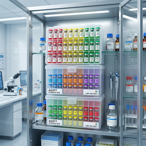 Professional Clinical 50 Vial Cryogenic Laboratory Storage <b>Box</b> for Retatru Sema Tirzepa Peptide Vials Organizer - Product Image 5