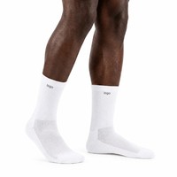 Chaussettes de vélo respirantes à compression - Chaussettes athlétiques anti-humidité pour hommes et femmes