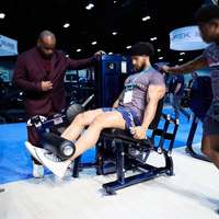 Appareil de musculation en acier pour extention des jambes assis avec sélection de charge par broche, pour entraînement en salle de sport et exercices de musculation des jambes