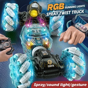 Coche de Acrobacias RC ZhengGuang de Doble Cara 4X4, Juguetes de Control Remoto para Niños, Coche RC con Control Manual por Gestos, con Música, Luces y Spray - Product Image 2