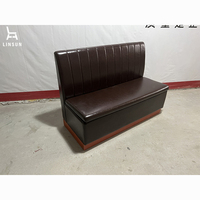 Tables et chaises de restaurant et d'hôtel, banquette de rangement avec tiroir, ensemble de sièges écologiques et durables en bois massif BQ068
