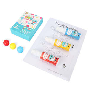 ปากกามาร์กเกอร์ลบได้3จุดชุดสำหรับวาดภาพศิลปะเด็กปากกาเขียนจุดแปรงปากกาสี - Product Image 2