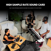 Carte Son GAX-MD44P pour Studio d'Enregistrement Live, Kit Microphone Condensateur, Interface Audio USB, Carte Son Créative à Excellent Prix
