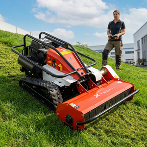 Mini-tracteur robot agricole haute performance CE EPA personnalisé à braquage zéro, mini-<span class=keywords><strong>tondeuse</strong></span> télécommandée intelligente à essence - Product Image 3