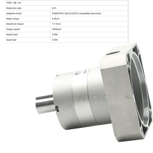 Nidec Shimpo行星减速器齿轮齿条小齿轮匹配Vrsf-10c-750-Lms 750瓦伺服电机速度5比<span class=keywords><strong>8</strong></span> 10齿轮齿条减速器 - Product Image 3