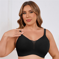 Bra seksi modis yang dapat disesuaikan, Bra pengangkat Super, Bra seksi ODM/OEM, tanpa kawat, ukuran Plus, mendukung fitur Push-Up untuk wanita