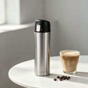 Taza de Viaje Aislada de 450 ml para Auto, Estilo Japonés Ecológico, Acero Inoxidable 304, Tapa Abatible, Venta al Por Mayor, Regalo Corporativo - Product Image 4