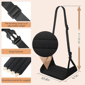 <span class=keywords><strong>Hamac</strong></span> de repose-pieds portable pour bureau et voyage avec support de jambe Accessoire de vol à main pour le sport et le divertissement - Product Image 2