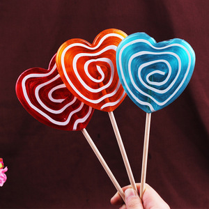 All'ingrosso 50g trasparente <span class=keywords><strong>a</strong></span> forma di <span class=keywords><strong>cuore</strong></span> tavola lecca lecca assortiti aromi di frutta, <span class=keywords><strong>caramelle</strong></span> dure - Product Image 3