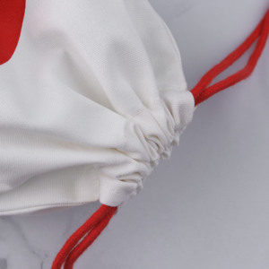 Sac de voyage en toile de coton blanc de haute qualité en gros, sac cadeau personnalisé avec cordon de serrage - Product Image 3
