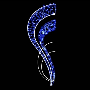 Décorations <span class=keywords><strong>de</strong></span> Noël extérieures, motifs lumineux 2D, imperméables, en PVC, à fixer sur poteau, ornement <span class=keywords><strong>de</strong></span> <span class=keywords><strong>lampadaire</strong></span>, décoration <span class=keywords><strong>de</strong></span> rue - Product Image 1