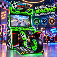 Nouveau simulateur de course moto à monnayeur, machine d'arcade avec écran vidéo pour centre de jeux, simulateur de moto d'arcade