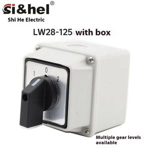 Si & hel 125A 480V IP65 nhựa không thấm nước hộp vít thiết bị đầu cuối phổ chuyển đổi chuyển đổi 2P 3 vị trí bánh răng về phía trước đảo ngược kép - Product Image 2