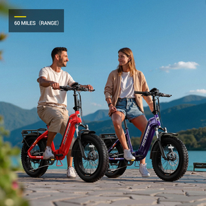 Bicicleta Plegable HovBeta de 20 Pulgadas, 4.0, 15 Ah, Cuadro de Aluminio, Bicicleta Eléctrica Urbana Plegable de 1200 W, Bicicleta de Carretera para Adultos, Bicicleta Eléctrica Híbrida con Neumáticos Gruesos - Product Image 2