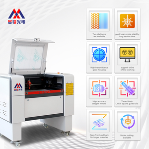 XM-4060 phong cách mới với tổ ong hoặc nhôm dao bàn làm việc CO2 sợi máy cắt <span class=keywords><strong>laser</strong></span> cho tấm Acrylic phi kim loại - Product Image 2