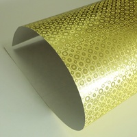 Rouleau de papier aluminium métallisé or/argent laminé multicolore personnalisé pour l'emballage de papier couché pour boîte cadeau