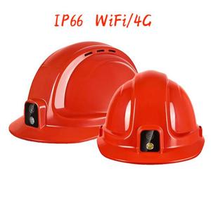 Telecamera per Casco 4G con Torcia ad Alta Potenza 3W, Tracciamento GPS e Registrazione 2K, Telecamera per Casco IP66 per Lavoratori Edili - Product Image 1