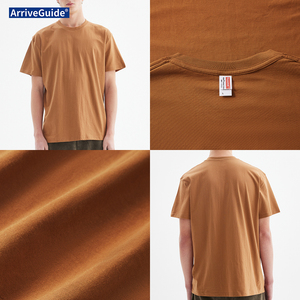 批发超大号定制T恤180gsm重磅棉质，男女空白街头服饰T恤，纯色圆领批量订购 - Product Image 4