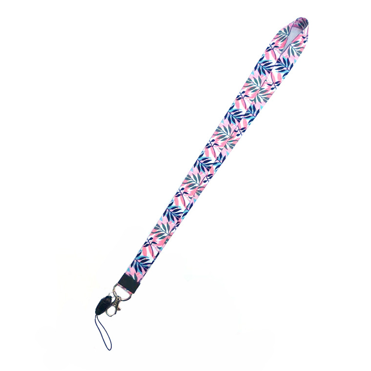 High Quality Cheap Custom Round Nylon Neck Strap Dye Sublimation Printing Cartoon Character Anime Lanyard With Metal Clip