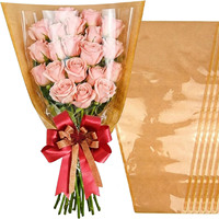 Sacs à fleurs en forme de manchon – Emballage en papier et plastique à motif floral, forme triangulaire