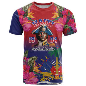 Haitiano <span class=keywords><strong>Toussaint</strong></span> Louverture Camiseta personalizada Revolución haitiana 1804 Día DE LA Independencia de Haití Camiseta imprimible del orgullo - Product Image 1