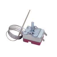 Thermostat capillaire électrique en acier Régulateur de température d'expansion de liquide pour usage domestique pour four à frire Air