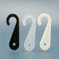 J-Hooks en plastique transparent noir blanc de chaussette pour le cintre d'affichage au détail de chaussettes