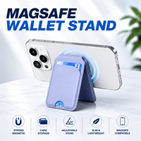 Cartera MagSafe en Stock con Logotipo Personalizado, Magnética N52, Soporte para Tarjetas con Bloqueo RFID, Soporte Magnético para Teléfono