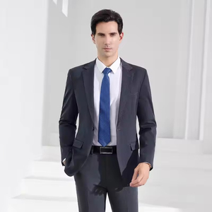 Trajes de Negocios de 2 Piezas para Hombre, Corte Slim, Color Sólido, Ropa de Boda, Tallas Grandes, Personalizado, Lana/Seda de Alta Calidad con Cierre - Product Image 6