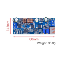 DC DC Step up Boost Converter 2-24v à 3-30v 4A 80w CC CV Module d'alimentation Alimentation régulée réglable 3.7V 6V 9V 12V avec USB