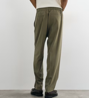 Pantalon décontracté ample pour homme en coton et polyester, taille élastique, tricoté épais, style urbain