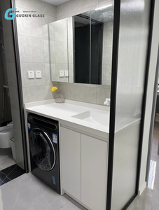 Puertas de Ducha de Vidrio Esmerilado con Diseño Elegante para Baños Contemporáneos, Salas de Estar, Dormitorios y Hoteles, Decoración Duradera - Product Image 1