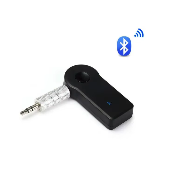 3.5mm stereo inlet socket wireless music receiver connects to 3.5mm headphone jacks for home stereos/ speakers car stereos