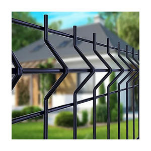 Tùy chỉnh thé<span class=keywords><strong>p</strong></span> mạ kẽm kim loại <span class=keywords><strong>v</strong></span>ườn hàng rào tấm ngoài trời PVC tráng <span class=keywords><strong>V</strong></span> Uốn 3D cong hàn dây lưới hàng rào - Product Image 2