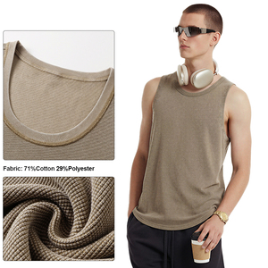 เสื้อกล้ามบาติกแบบหนา สไตล์สตรีทแวร์ ขาดๆ แบบวินเทจ  รับสกรีนโลโก้ เสื้อกล้ามผู้ชาย - Product Image 3