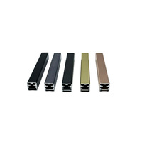 20mm Ultra-Schmaler Flexibler Moderner Minimalistischer Treppenhandlauf; Aluminium-Magnesium-Legierung Glasklemmkanal für Innenbereich