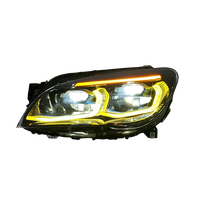 SJC Auto Phares LED complets de haute qualité à double couleur DRL, mise à niveau au style G12 pour BMW F01 F02 730i 740i 735i 2013-2015