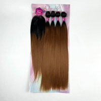 BELEZA Amazing Yaki 4 pièces 18"20"22"250G Vente en gros Extensions de cheveux synthétiques en fibre haute température de qualité pour queues de cheval et tresses