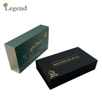 Nouvelles boîtes magnétiques de luxe en papier kraft, emballage doux au toucher noir, bouteille et pot d'huile essentielle, coffret cadeau, personnalisé