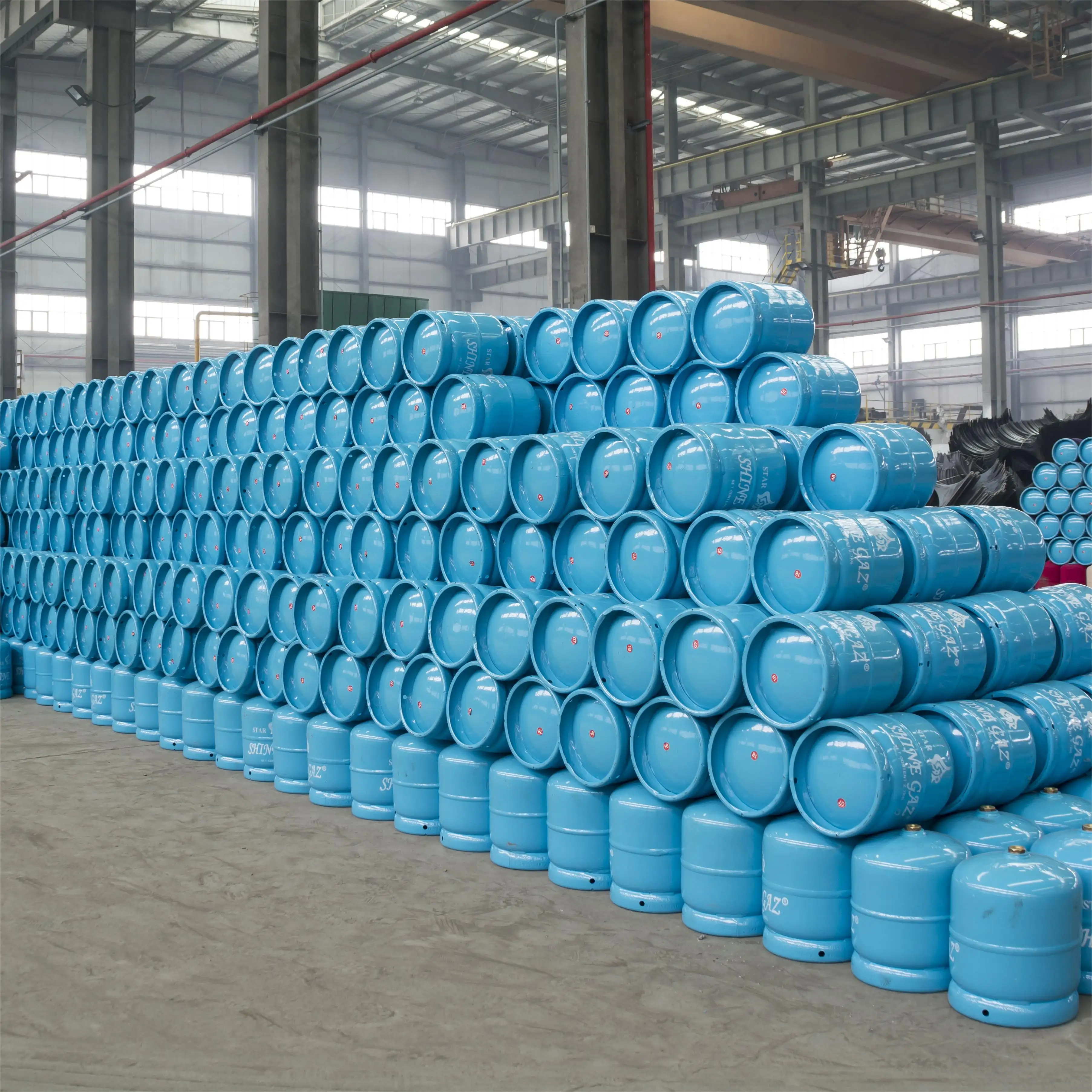 Zhangshan Recyclebare Draagbare 6Kg Lpg Gasfles Lage Druk Lege Lpg Gasfles Voor Kamperen Gebruik