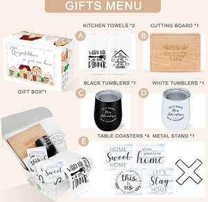 Regali da cucina personalizzati bicchieri da vino bicchieri da agente immobiliare regali per coppie cesto per sposi nuove donne per la <span class=keywords><strong>casa</strong></span> regali per l'inaugurazione <span class=keywords><strong>della</strong></span> <span class=keywords><strong>casa</strong></span> - Product Image 2