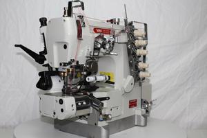 Máquina de coser industrial VMA con corte automático y interlock para elásticos, con cuchilla lateral derecha y cama cilíndrica - Product Image 3