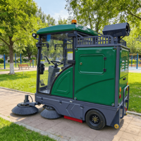 Balayeuse de voirie électrique compacte 48V, robot de nettoyage industriel haute pression pour grands sols, entièrement fermé, nouveau design