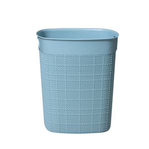 <b>Plastic</b> Trash Can Rectangular Blue Lidless Indoor Waste <b>Bin</b> For Home <b>Kitchen</b> Bathroom Living Room - Product Image 1