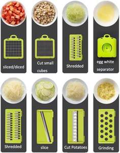 Nouvel Arrivage en Gros : Gadget de Cuisine Multifonctionnel 16-en-1 Manuel – Coupe-Légumes, Éplucheur d'Oignons, Éplucheur de Pommes de Terre, Trancheuse à Fruits - Product Image 4